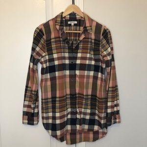 Madewell plaid flannel shirt